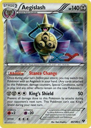 Aegislash - 86/146 (Prerelease) (86) Holofoil - XY Promos