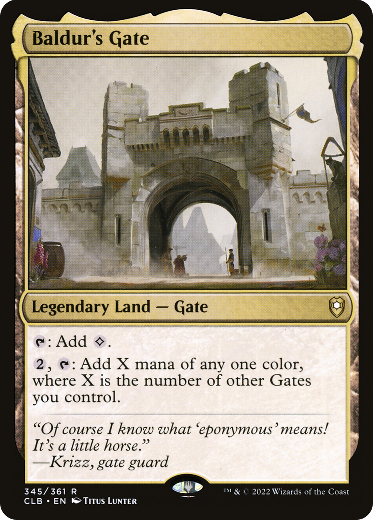 Baldur's Gate (345) Foil - Commander Legends: Battle for Baldur's Gate