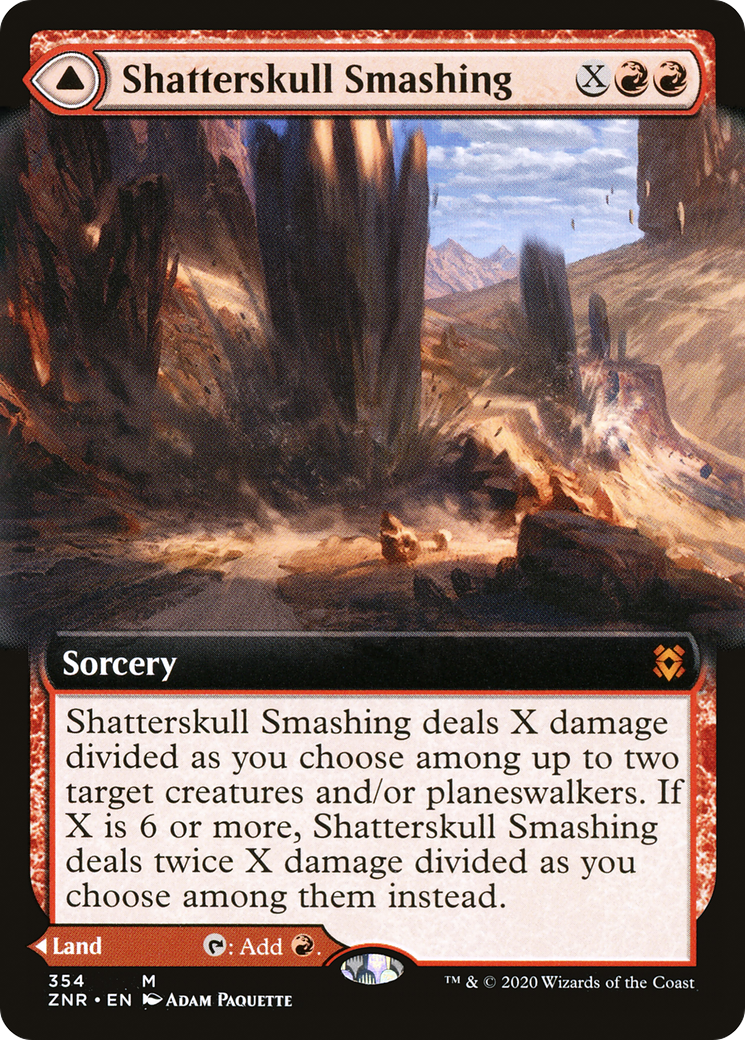 Shatterskull Smashing (Extended Art) (354) - Zendikar Rising