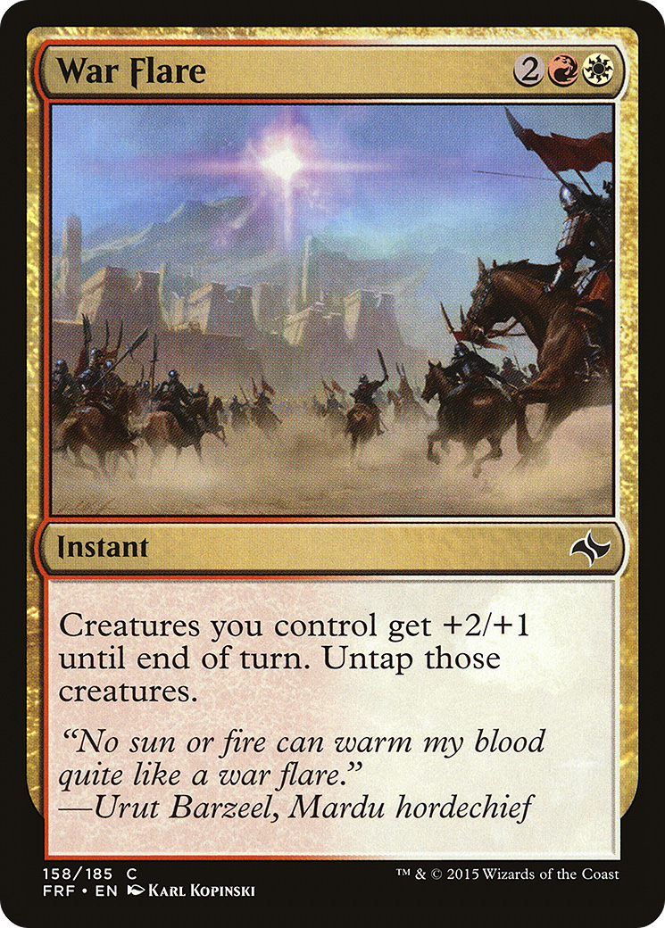 War Flare (158) Foil - Fate Reforged