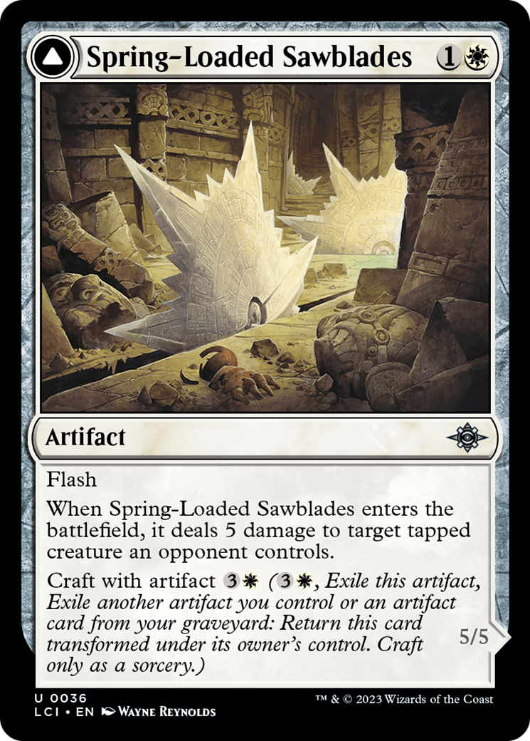 Spring-Loaded Sawblades (036) Foil - The Lost Caverns of Ixalan