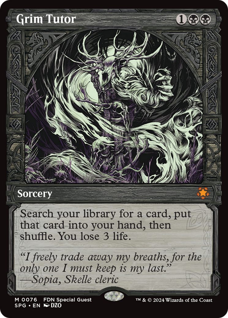 Grim Tutor (Showcase) (076) Foil - Special Guests