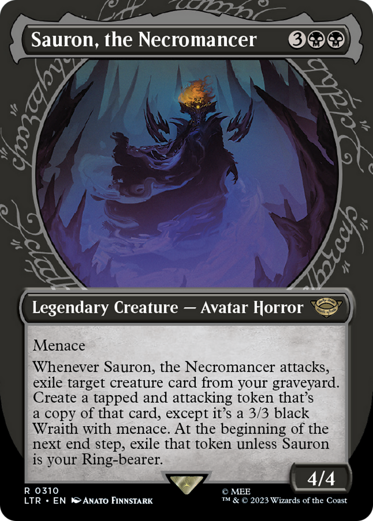 Sauron, the Necromancer (Showcase) (310) Foil - The Lord of the Rings: Tales of Middle-earth