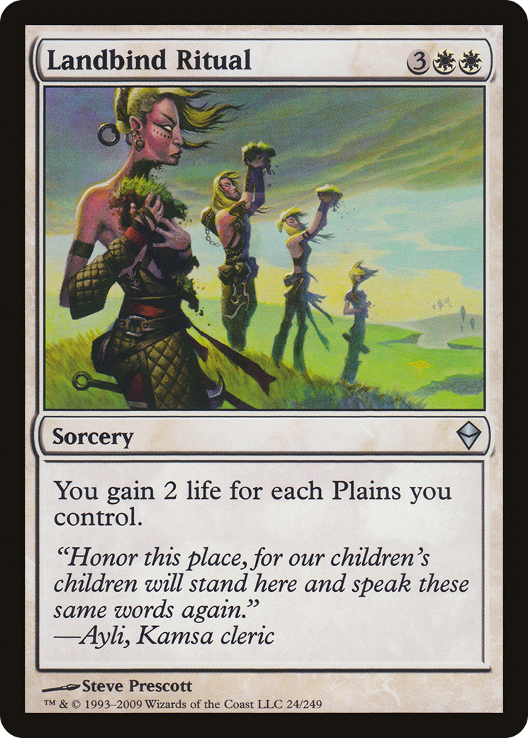 Landbind Ritual (024) - Zendikar