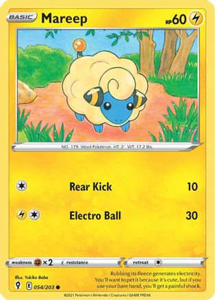 Mareep (54) Reverse Holofoil - Evolving Skies