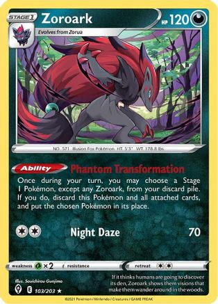 Zoroark (103) Reverse Holofoil - Evolving Skies