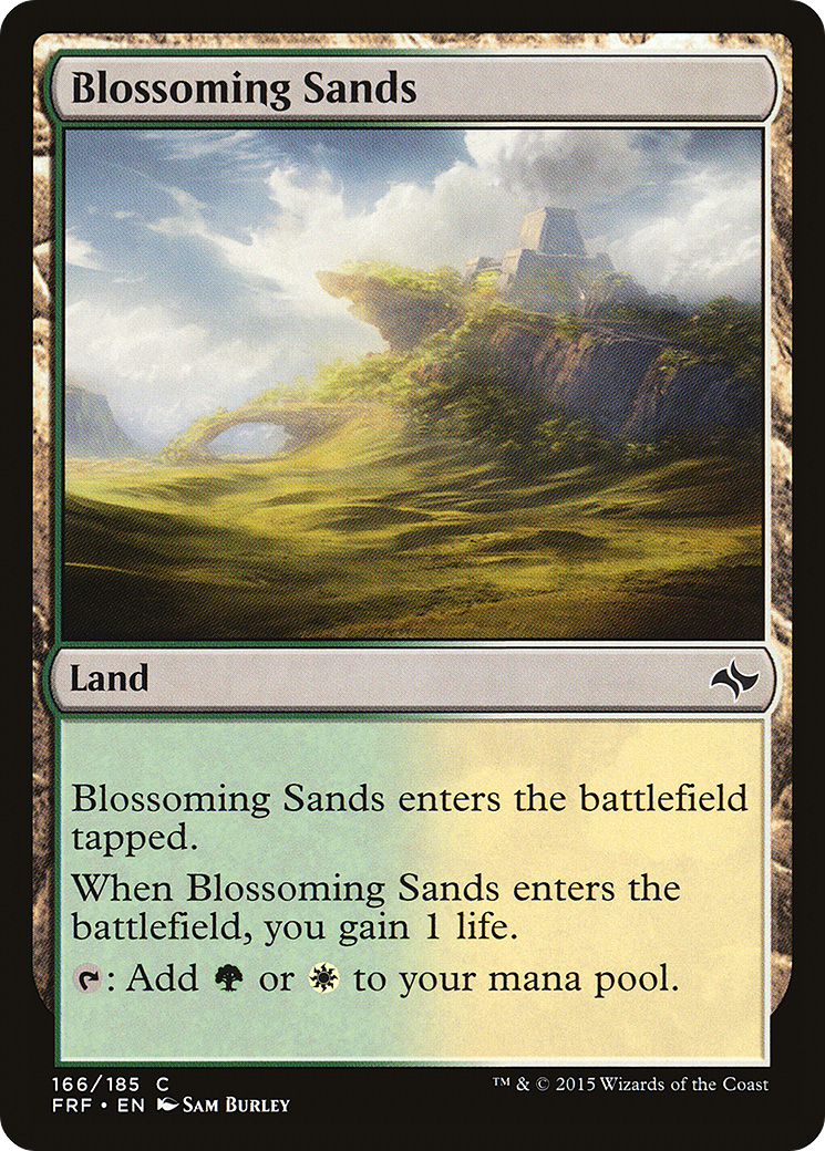 Blossoming Sands (166) Foil - Fate Reforged