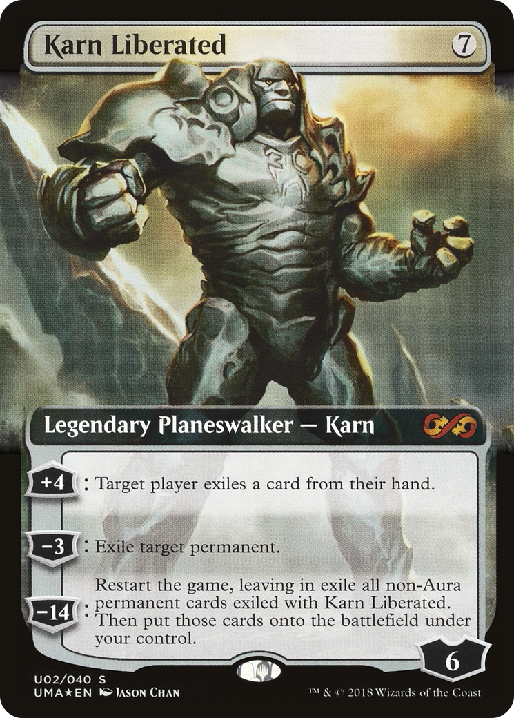 Karn Liberated (Extended Art) (U02) Foil - Ultimate Box Topper