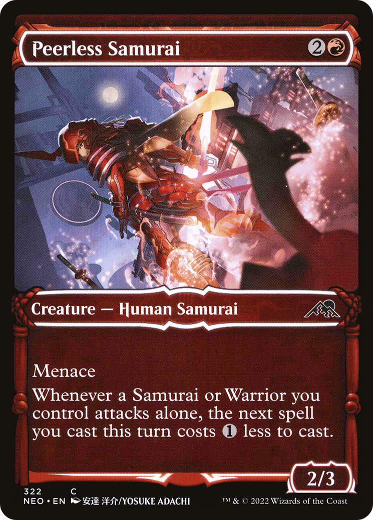 Peerless Samurai (Showcase) (322) Foil - Kamigawa: Neon Dynasty