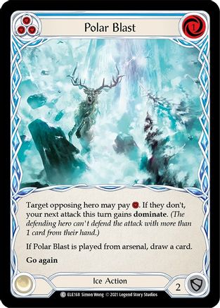 Polar Blast (Blue) (ELE168) Unlimited Edition Rainbow Foil - Tales of Aria