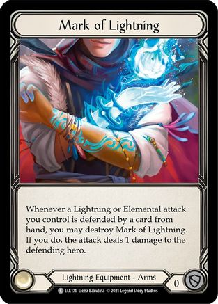 Mark of Lightning (ELE174) 1st Edition Cold Foil - Tales of Aria