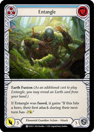 Entangle (Blue) (ELE015) Unlimited Edition Rainbow Foil - Tales of Aria