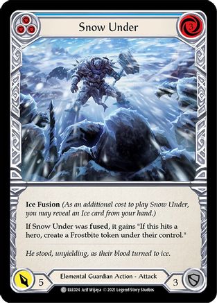 Snow Under (Blue) (ELE024) (1st Edition) - Tales of Aria