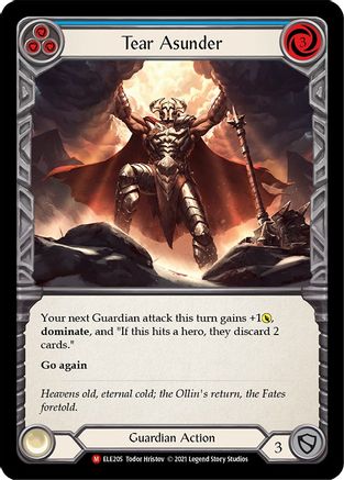 Tear Asunder (ELE205) (1st Edition) Rainbow Foil - Tales of Aria