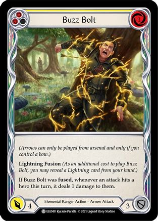 Buzz Bolt (Yellow) (ELE048) 1st Edition Rainbow Foil - Tales of Aria