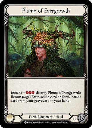 Plume of Evergrowth (ELE116) (Unlimited Edition) Rainbow Foil - Tales of Aria