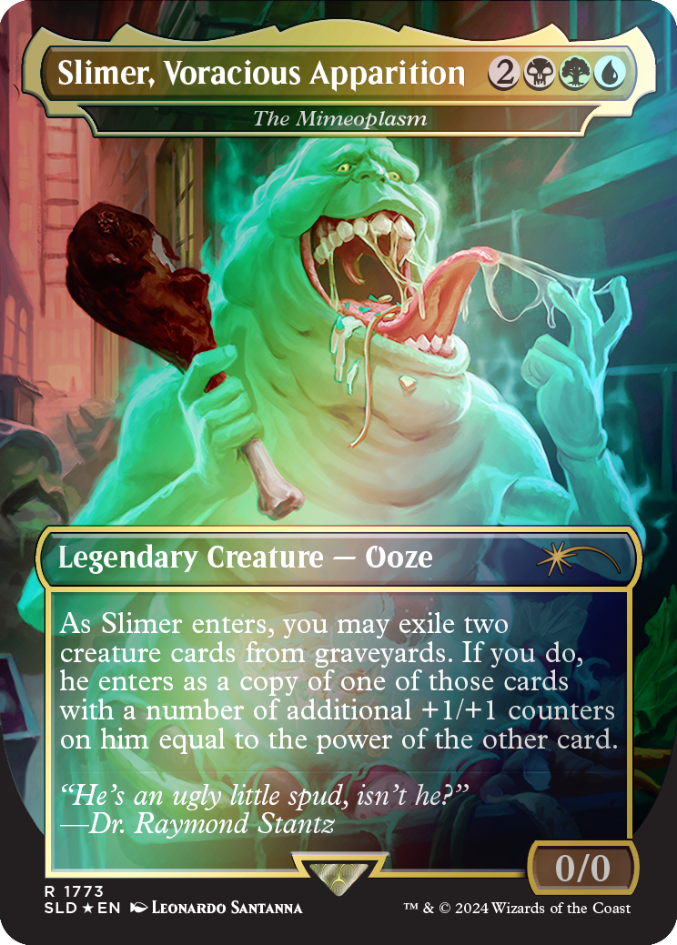 Slimer, Voracious Apparition - The Mimeoplasm (Rainbow Foil) (1773) Foil - Secret Lair Drop Series