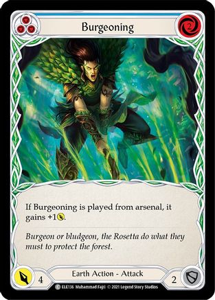 Burgeoning (Blue) (ELE136) (Unlimited Edition) - Tales of Aria
