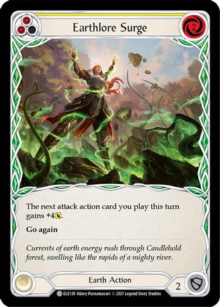 Earthlore Surge (Yellow) (ELE138) (Unlimited Edition) Rainbow Foil - Tales of Aria