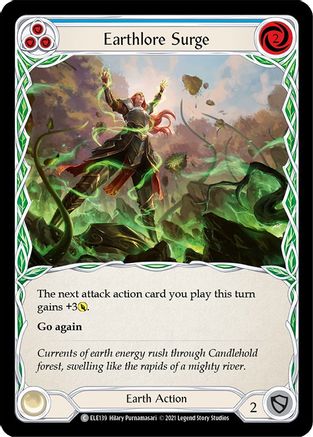 Earthlore Surge (Blue) (ELE139) (Unlimited Edition) Rainbow Foil - Tales of Aria