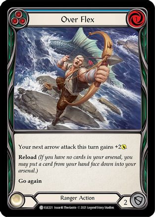 Over Flex (Blue) (ELE221) Unlimited Edition Rainbow Foil - Tales of Aria