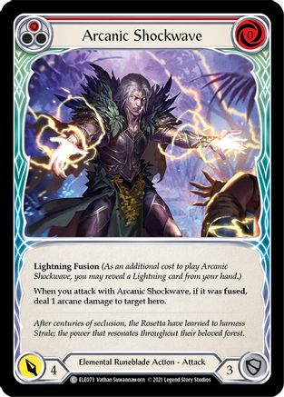 Arcanic Shockwave (Red) (ELE073) (1st Edition) - Tales of Aria