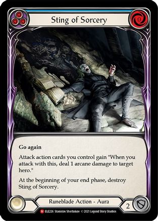 Sting of Sorcery (ELE226) (1st Edition) Rainbow Foil - Tales of Aria