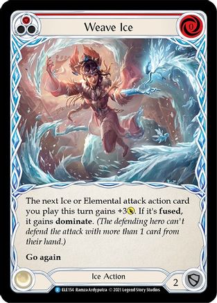 Weave Ice (Red) (ELE154) (Unlimited Edition) Rainbow Foil - Tales of Aria
