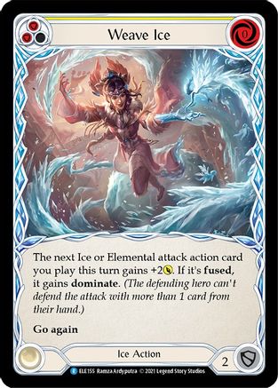 Weave Ice (Yellow) (ELE155) 1st Edition - Tales of Aria
