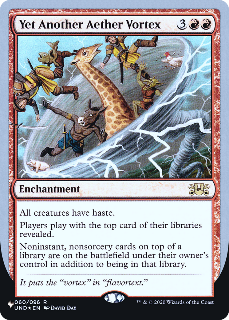 Yet Another Aether Vortex (032) Foil - The List (Unfinity Foil Edition)