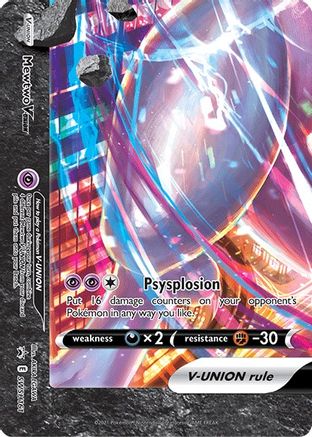 Mewtwo V-UNION - SWSH161 (SWSH161) Holofoil - SWSH Sword & Shield Promo Cards