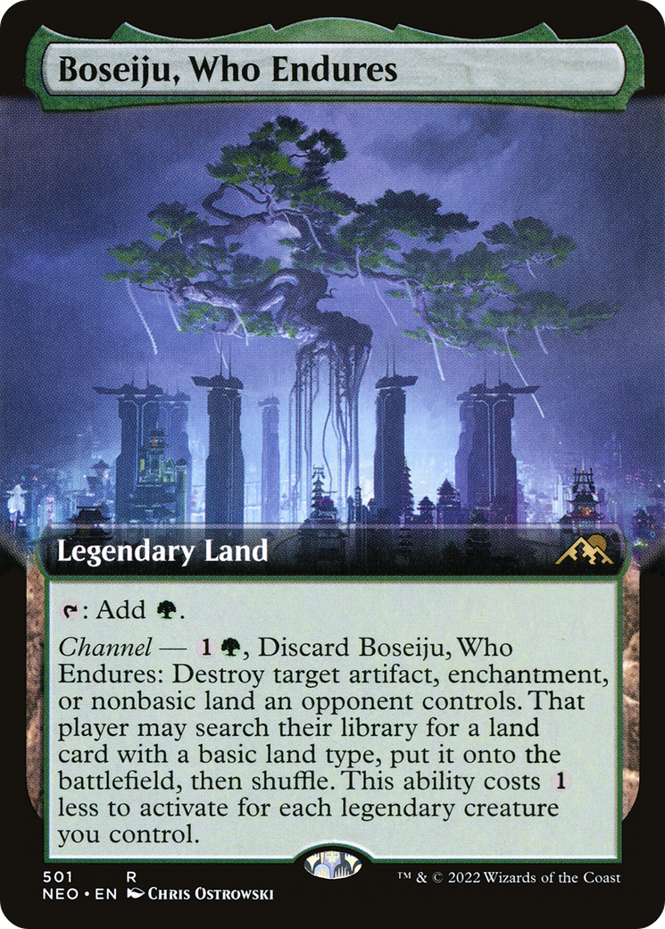 Boseiju, Who Endures (Extended Art) (501) - Kamigawa: Neon Dynasty