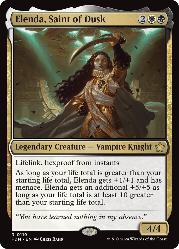 Elenda, Saint of Dusk (119) Foil - Foundations