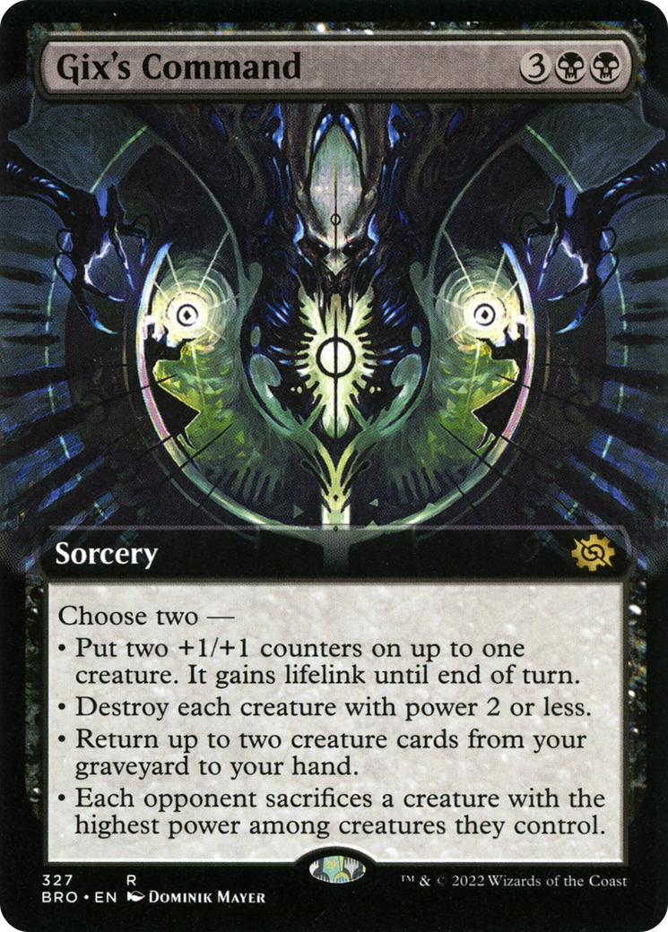 Gix's Command (Extended Art) (327) Foil - The Brothers' War