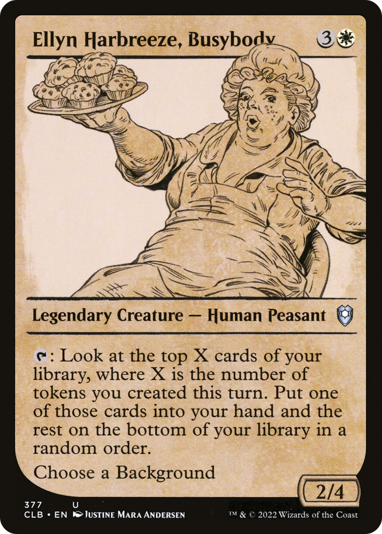 Ellyn Harbreeze, Busybody (Showcase) (377) Foil - Commander Legends: Battle for Baldur's Gate