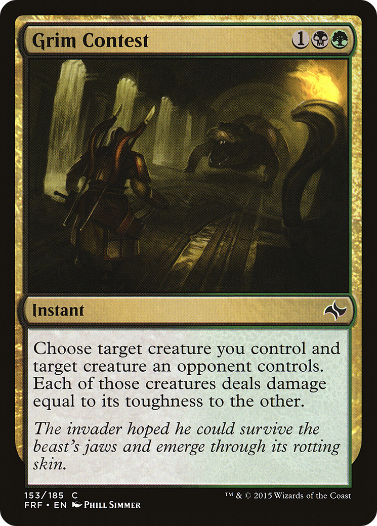 Grim Contest (153) Foil - Fate Reforged