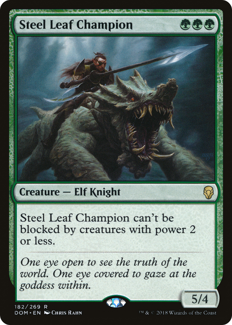 Steel Leaf Champion (182) Foil - Dominaria