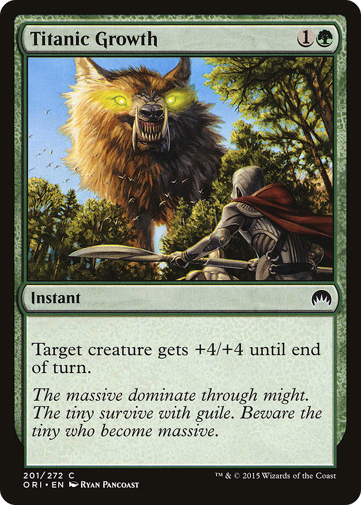 Titanic Growth (201) Foil - Magic Origins