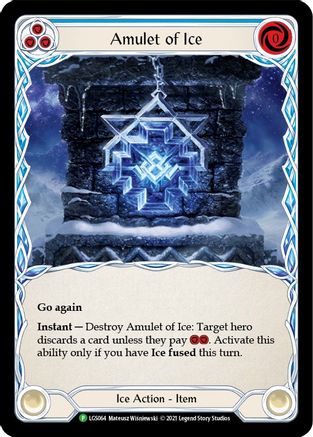 Amulet of Ice - LGS064 (LGS064) Cold Foil - Flesh and Blood: Promo Cards