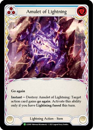 Amulet of Lightning - LGS065 (LGS065) Cold Foil - Flesh and Blood: Promo Cards