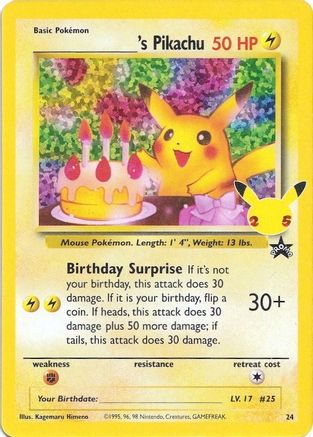______'s Pikachu (24) Holofoil - Celebrations Classic Collection