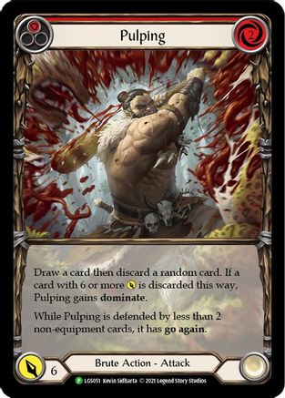 Pulping (Red) (LGS051) Rainbow Foil - FaB Promos