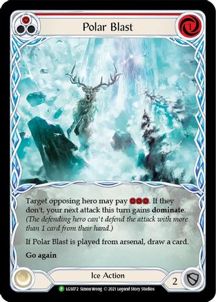 Polar Blast (Red) - LGS072 (LGS072) Rainbow Foil - Flesh and Blood: Promo Cards