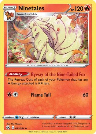Ninetales (31) Reverse Holofoil - Fusion Strike