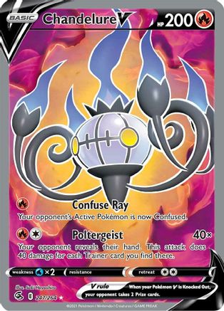 Chandelure V (Full Art) (247) Holofoil - SWSH08 Fusion Strike