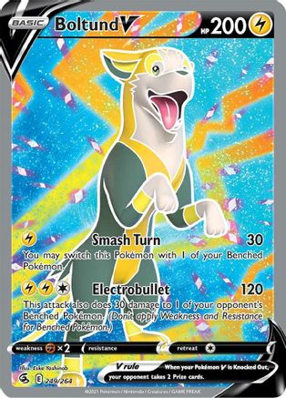 Boltund V (Full Art) (249) Holofoil - SWSH08 Fusion Strike