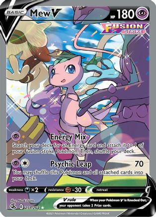 Mew V (Alternate Full Art) (251) Holofoil - Fusion Strike