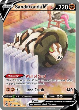 Sandaconda V (Alternate Full Art) (252) Holofoil - Fusion Strike