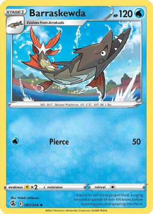 Barraskewda (83) Reverse Holofoil - Fusion Strike
