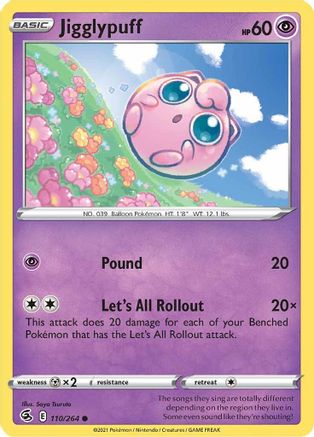Jigglypuff (110) Reverse Holofoil - Fusion Strike
